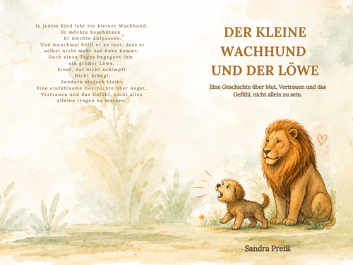 Der kleine Wachhund und der Löwe - Geschenkset mit Kuschellöwen